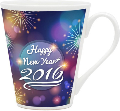 

Homesogood Best Wishes On New Year Ceramic Mug(355 ml)
