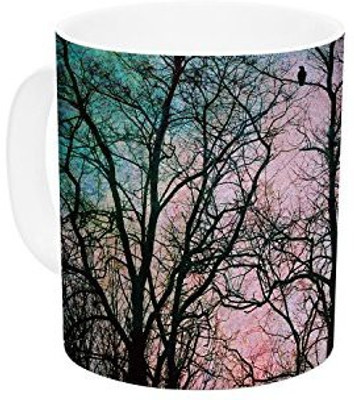 

Kess InHouse InHouse Sylvia Cook The Birds Ceramic Coffee, 11 oz, Multicolor Ceramic Mug(60 ml)