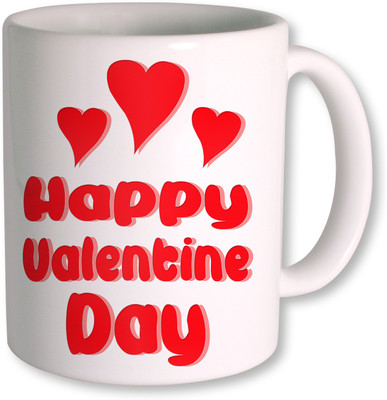

PhotogiftsIndia Happy valetine Day Ceramic Mug(350 ml), White