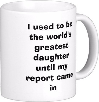 

Exoctic Silver Best Quoted Coffee 00273 Ceramic Mug(300 ml), Multicolor