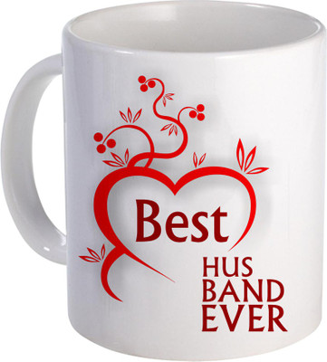 

SKY TRENDS Best Husband Ever for Best Gift for Anniversery Birthday And VAlentine DAy Design (133) Ceramic Mug(320 ml), White