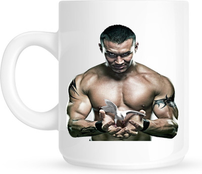 

Huppme Gifts Randy Orton White Ceramic Mug(350 ml)