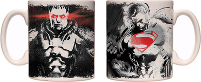 

Posterboy Superman And Zod Sketch (Officially Licensed) Ceramic Mug, Multicolor