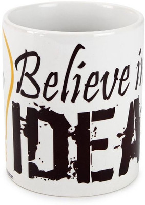 

Thoughtroad Trmug Believe In Idea Ceramic Mug(350 ml), Multicolor
