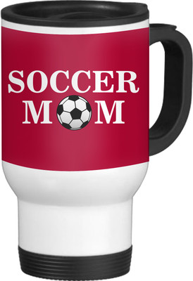 56% OFF on TIED RIBBONS Soccer Mom White-Travel Ceramic Coffee Mug(600 ml)