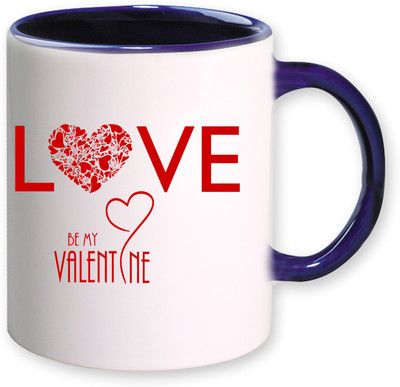

Heyworlds love be my valentine gifts 1992 Ceramic Mug(325 ml), Multicolor