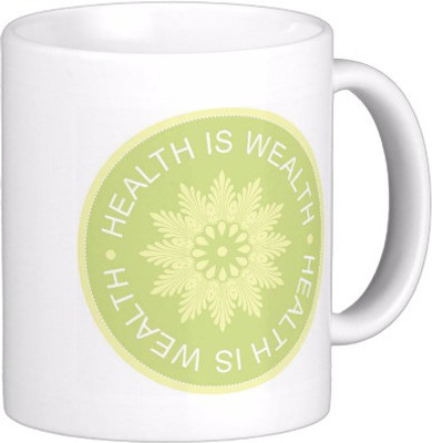 

Exoctic Silver Best Quoted Coffee 00087 Ceramic Mug(300 ml), Multicolor