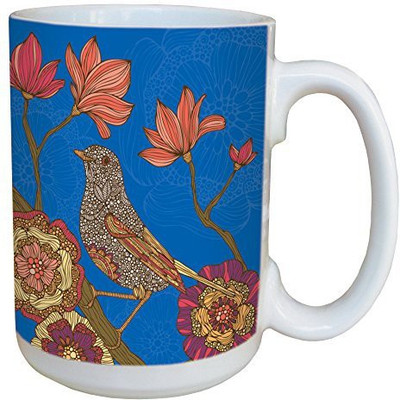 

Tree-Free Greetings Greetings 45546 Valentina Ramos Proud Bird Ceramic with Full-Sized Handle, 15-Ounce Ceramic Mug(60 ml), Multicolor