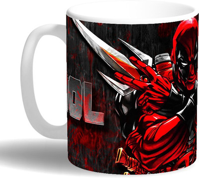 

PRINT OPERA Deadpool Ceramic Mug(330 ml), Multicolor