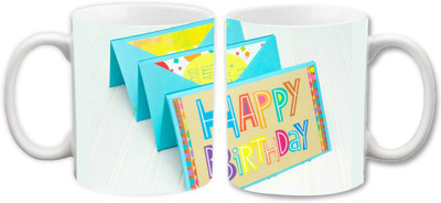 

Empression Happy Birthday WHTA83 Ceramic Mug(325 ml), Multicolor
