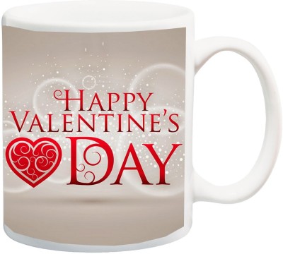 

ME&YOU Gift for Husband/Wife,Boyfriend/Girlfriend;Happy Valentine's Day Ceramic Mug(325 ml), Multicolor