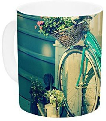 

Kess InHouse InHouse Robin Dickinson Just Married Ceramic Coffee, 11 oz, Multicolor Ceramic Mug(60 ml)
