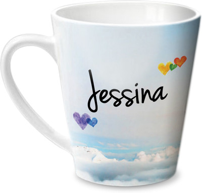 

Hot Muggs Simply Love You Jessina Conical Ceramic Mug(350 ml)