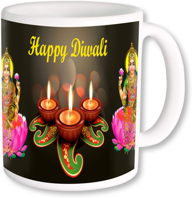 

PhotogiftsIndia Happy Diwali And Deepawali 031 Ceramic Mug(325 ml), Multicolor