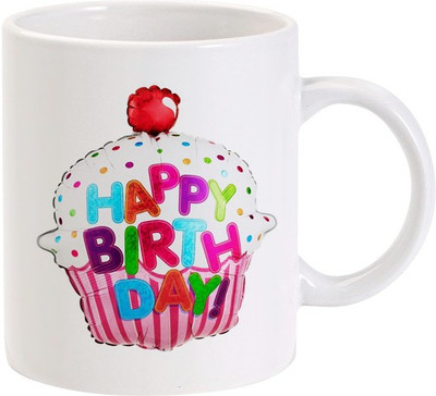 40% OFF on Lolprint Happy Birthday Cupcake Ceramic Coffee Mug(325 ml) 40% OFF on Lolprint Happy Birthday Cupcake Ceramic Coffee Mug(325 ml)