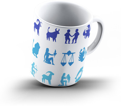 

Ucard All Zodiac292 Bone China, Ceramic, Porcelain Mug(325 ml), Multicolor