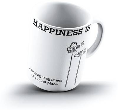 

Ucard Happiness Is2295 Bone China, Ceramic, Porcelain Mug(325 ml)