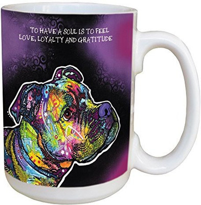 

Tree-Free Greetings Greetings 46205 Dean Russo Dog Soul Ceramic with Full-Sized Handle, 15-Ounce Ceramic Mug(60 ml), Multicolor