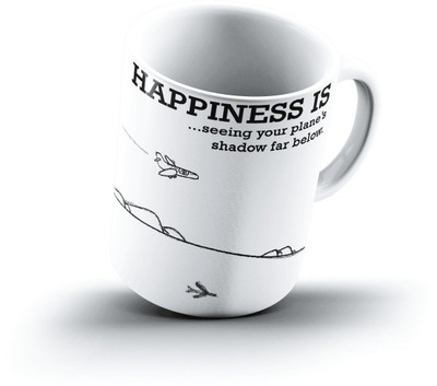 

Ucard Happiness Is1353 Bone China, Ceramic, Porcelain Mug(325 ml)