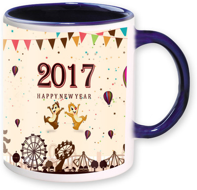 

Heyworlds new year gifts 09 Ceramic Mug(325 ml), Blue
