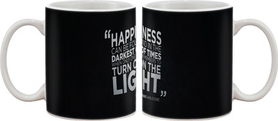 

Artifa Happiness Quote By Albus Dumbledore Porcelain, Ceramic Mug(350 ml), Multicolor