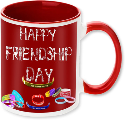 

PhotogiftsIndia Happy Friendship Day 12 Ceramic Mug(325 ml), Multicolor