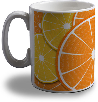 

Artifa Oranges Porcelain, Ceramic Mug(350 ml), Multicolor