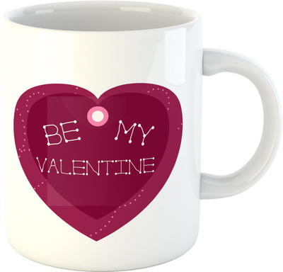 

Deeher Gifts Be my Valentine Ceramic Mug(330 ml), Multicolor