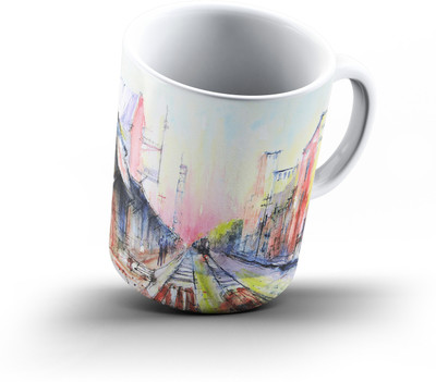 

Ucard Art381 Bone China, Ceramic, Porcelain Mug(325 ml)