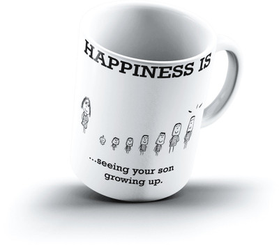 

Ucard Happiness Is1118 Bone China, Ceramic, Porcelain Mug(325 ml)