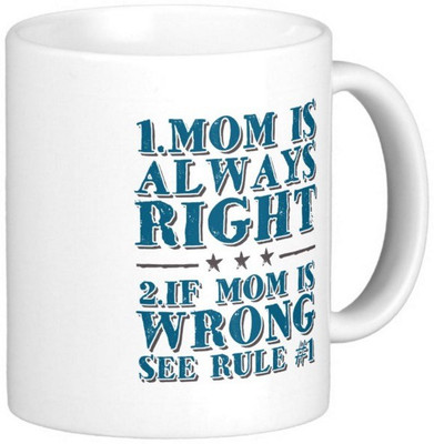 

Exoctic Silver Mom Maa Mother Series 013 Ceramic Mug(300 ml), Multicolor