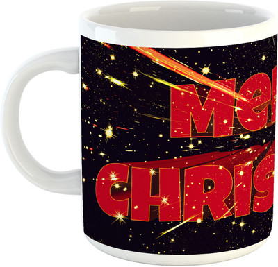 

Deeher Gifts Merry Christmas Design13 Ceramic Mug(330 ml), Multicolor