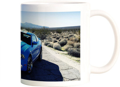

Rangeele Inkers Blue Fast Racing Car Ceramic Mug(300 ml), Multicolor