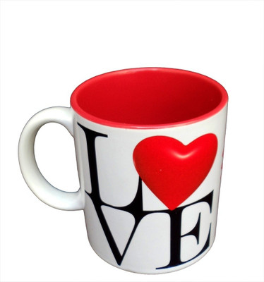

Luxury Gifts By Nikki Love Ceramic Mug, Red;white