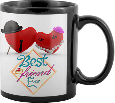

SKY TRENDS World's Best Gifts For Valentine Girlfriend Boyfriend Friend Husband Wife Anniversary & Birthday Design Code 045 Ceramic Mug(325 ml), Black
