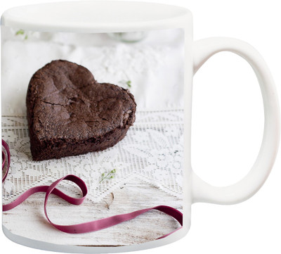 

ME&YOU Gift for Husband/Wife/Girlfriend/Boyfriend Lover;Sweey Cake Love 3D printed Ceramic Mug(325 ml), Multicolor