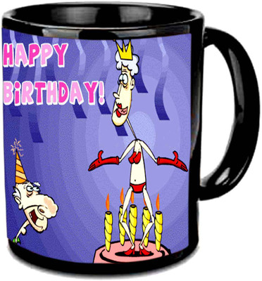 

Raj Laxmi grannies b'day black Ceramic Mug(350 ml)
