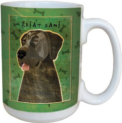 

Tree-Free Greetings Greetings sg44070 Blue Great Dane-No Crop by John W. Golden Ceramic with Full-Sized Handle, 15-Ounce Ceramic Mug(60 ml)