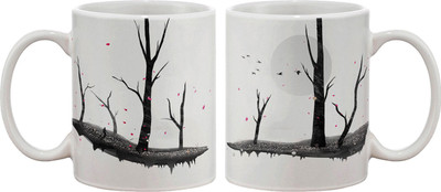 

Artifa Man Walking Through Trees Porcelain, Ceramic Mug(350 ml), Multicolor