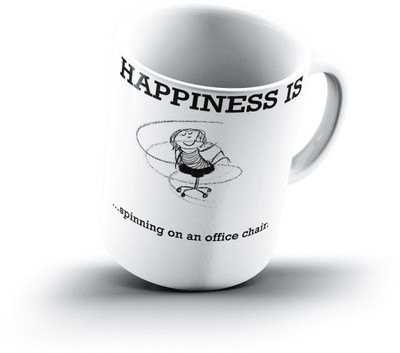 

Ucard Happiness Is2099 Bone China, Ceramic, Porcelain Mug(325 ml)