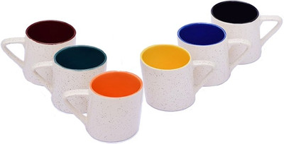 

Intrend CDI Multi-32 Ceramic Mug(130 ml, Pack of 6), Multicolor