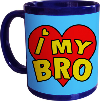 66% OFF on SajawatHomes Gifts For Brother Blue Coffee Ceramic Coffee Mug(350 ml) 66% OFF on SajawatHomes Gifts For Brother Blue Coffee Ceramic Coffee Mug(350 ml)