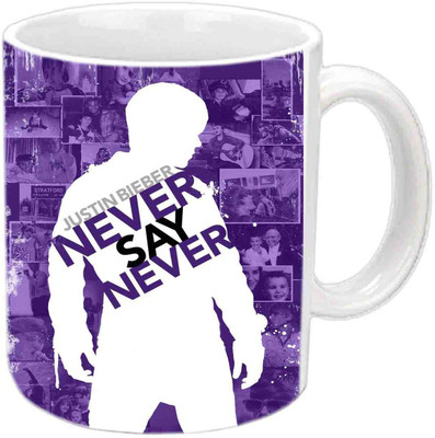 

Raj Laxmi Justin Bieber White Ceramic Mug(350 ml)