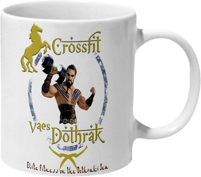

Mooch Wale Game Of Thrones Drogo Crossfit Dothrak Ceramic Mug(325 ml), Multicolor