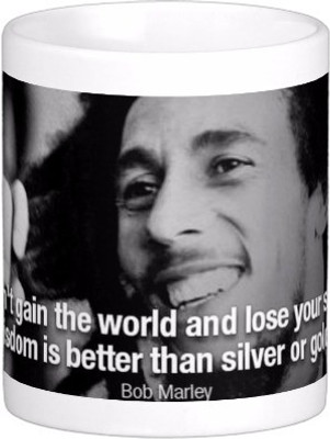 

Exoctic Silver Bob Marley Collector Edition Series 06 Ceramic Mug(300 ml), Multicolor