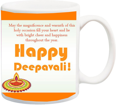 

ME&YOU Diwali Gift and Greetings for Beloved Ones Coffee Ceramic Mug(325 ml), Multicolor