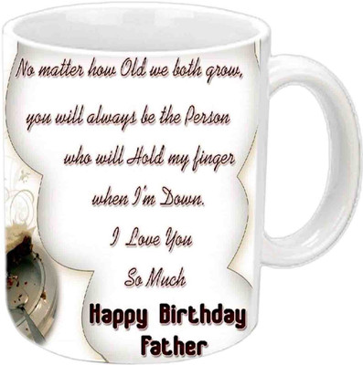 Raj Laxmi For Father B'day Gift White Ceramic Mug(3.5 ml)