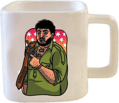 Chumbak Bollywood Ceramic Mug(250 ml), Multicolor