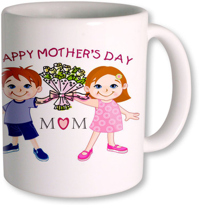 

PhotogiftsIndia Brothers Sisters Mom Ceramic Mug(325 ml), White
