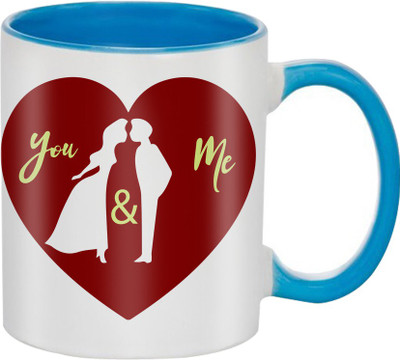 

SKY TRENDS Beautiful Special and Best Happy Valentine Gifts for Boyfriend Girlfriend Fiance Wife Husband Friends Birthday Anniversary108 Ceramic Mug(325 ml), Blue
